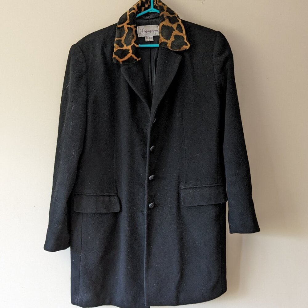Black & Leopard Print Jacket from Nygard Collection